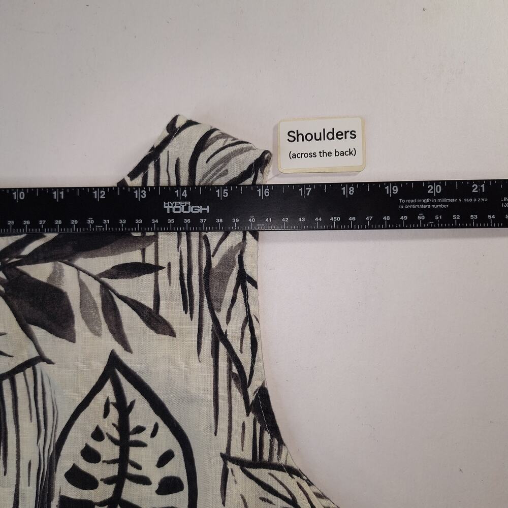 Tahari Linen Dress 3X Khaki Tropical Midi A Line Pockets Sleeveless Resort NWT - Picture 10 of 13